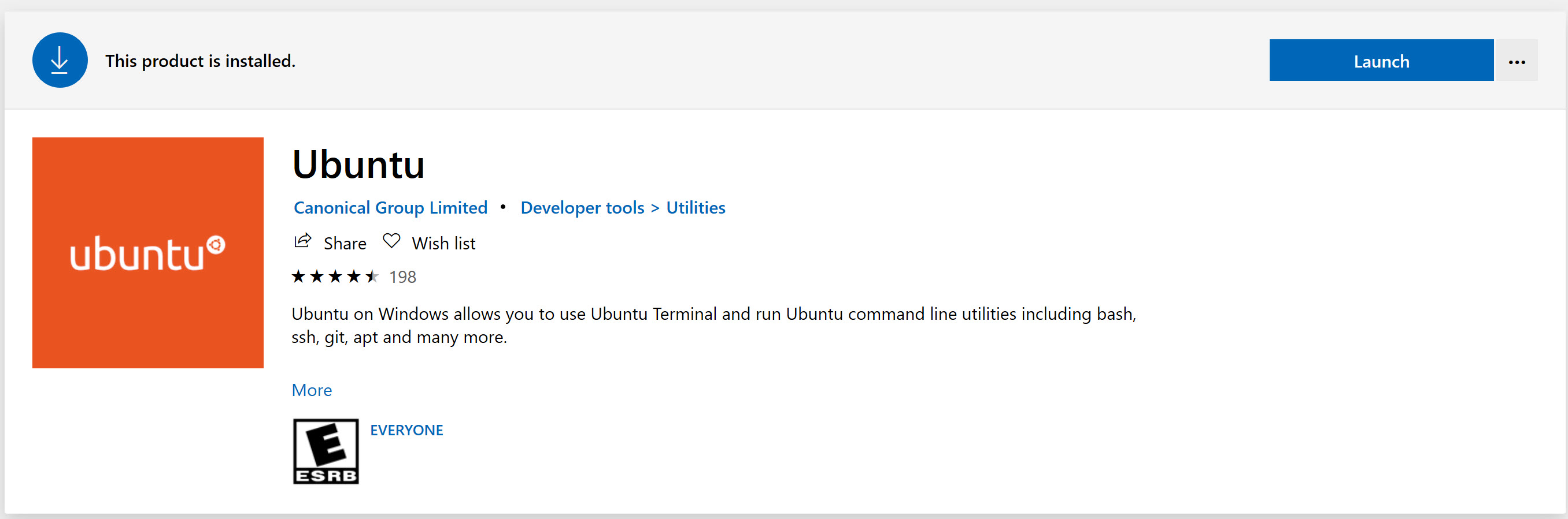 Launch Ubuntu