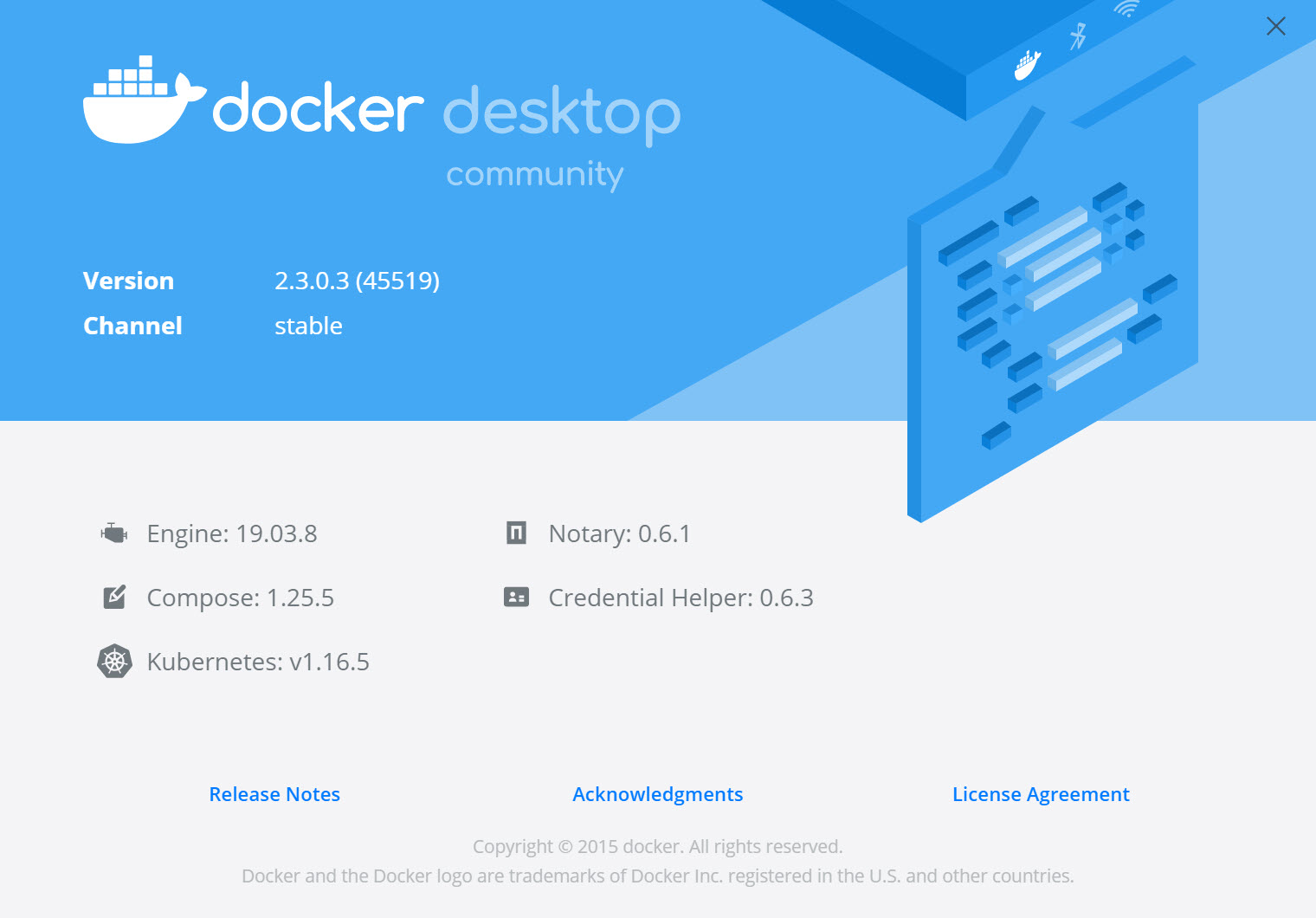 Current Docker Desktop