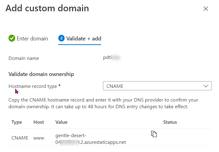 Custom Domain Validation