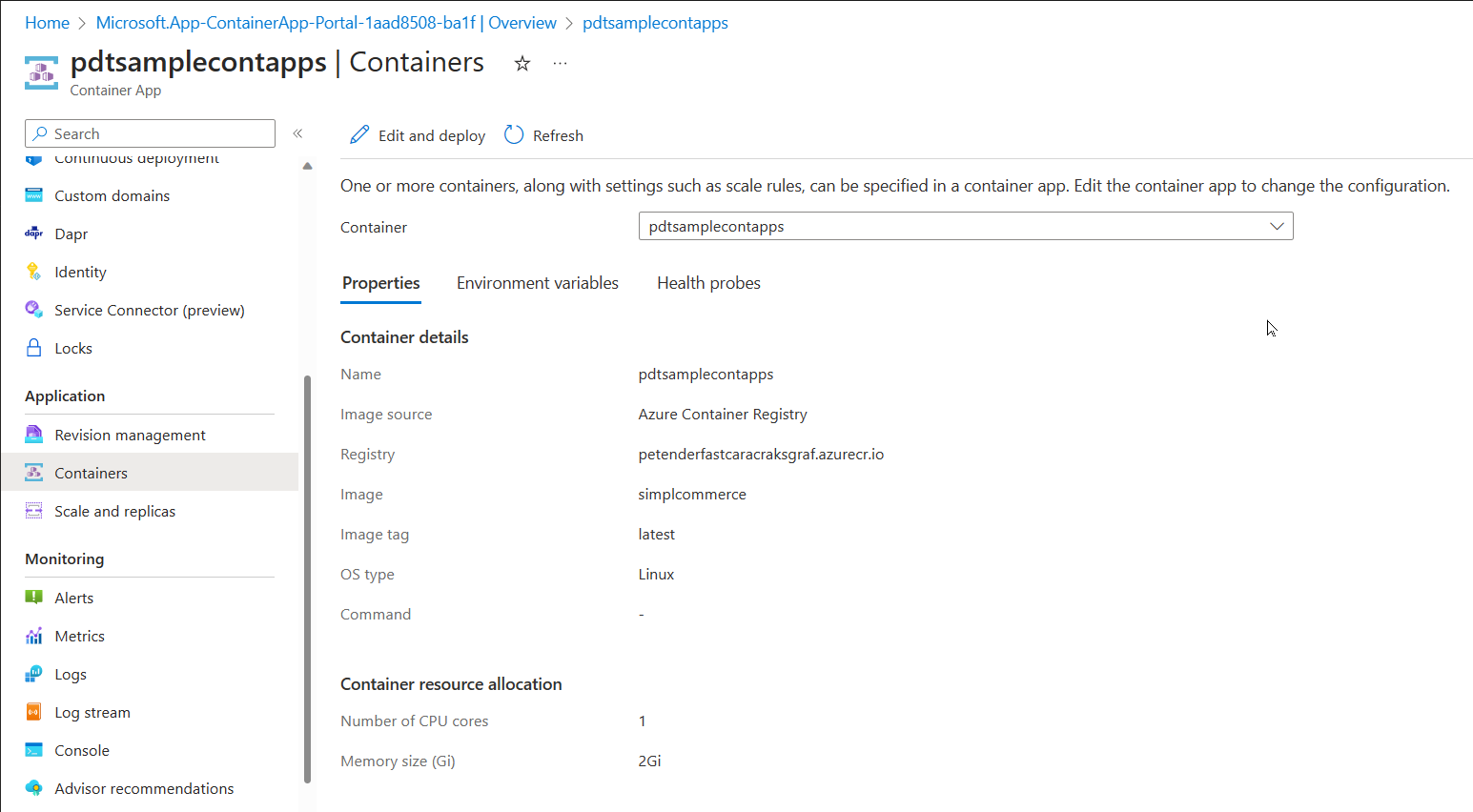 Azure Container Apps - Scale Settings