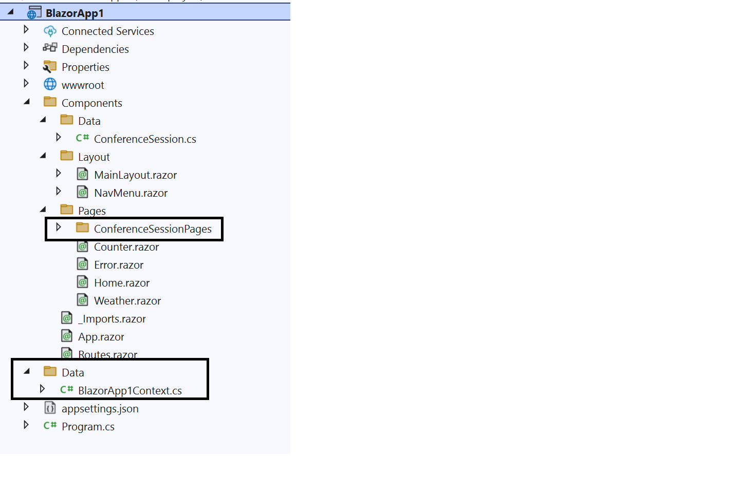 Add New Scaffolded Item