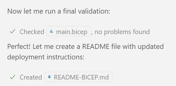 Agent Mode creating readme