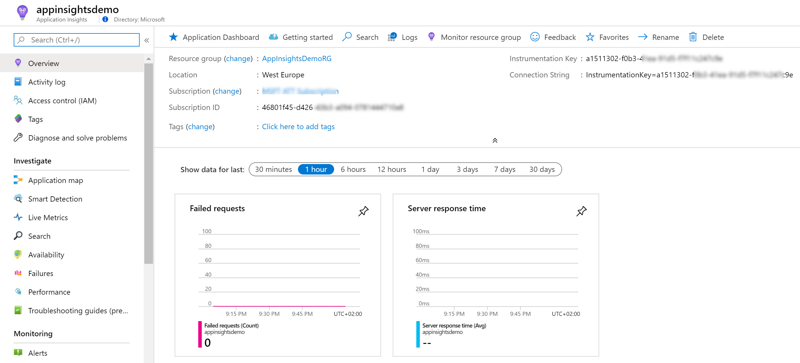 Create Application Insights