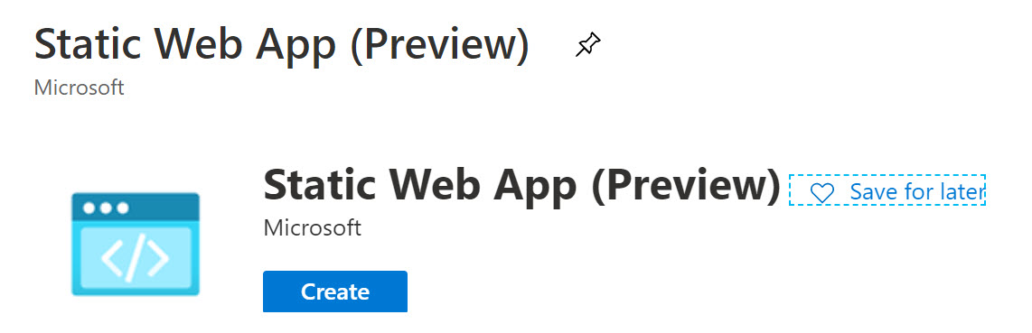 Static Web Site Creation