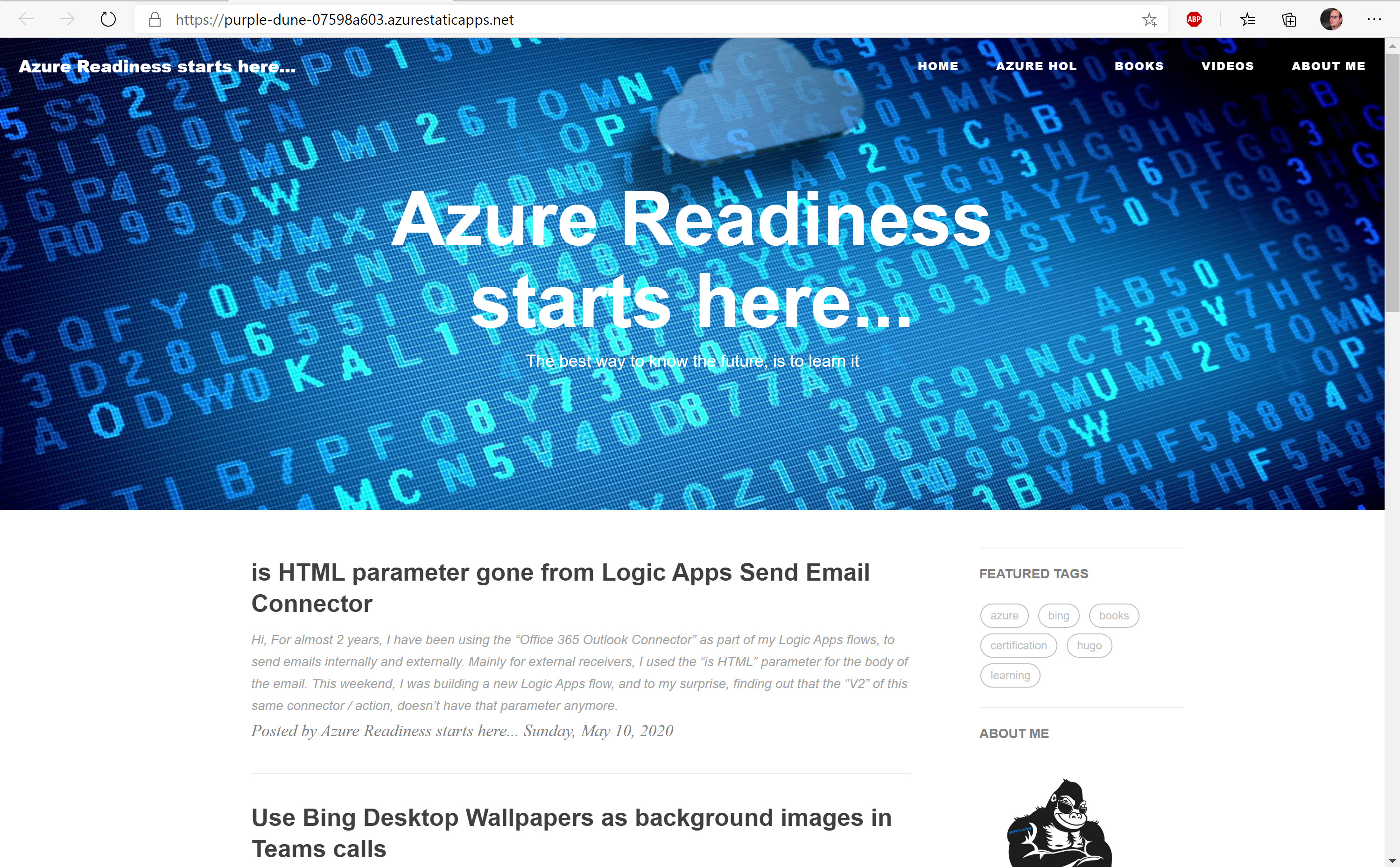 Static Web Site Running