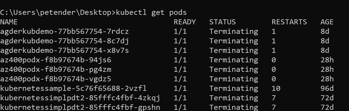 kubectl delete deployment