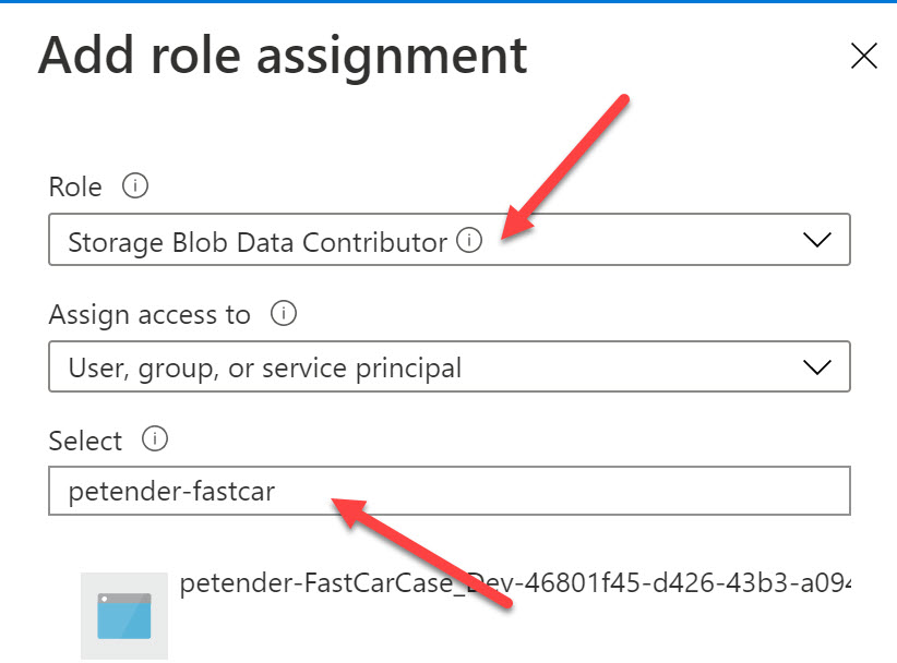 Add Role Assignment