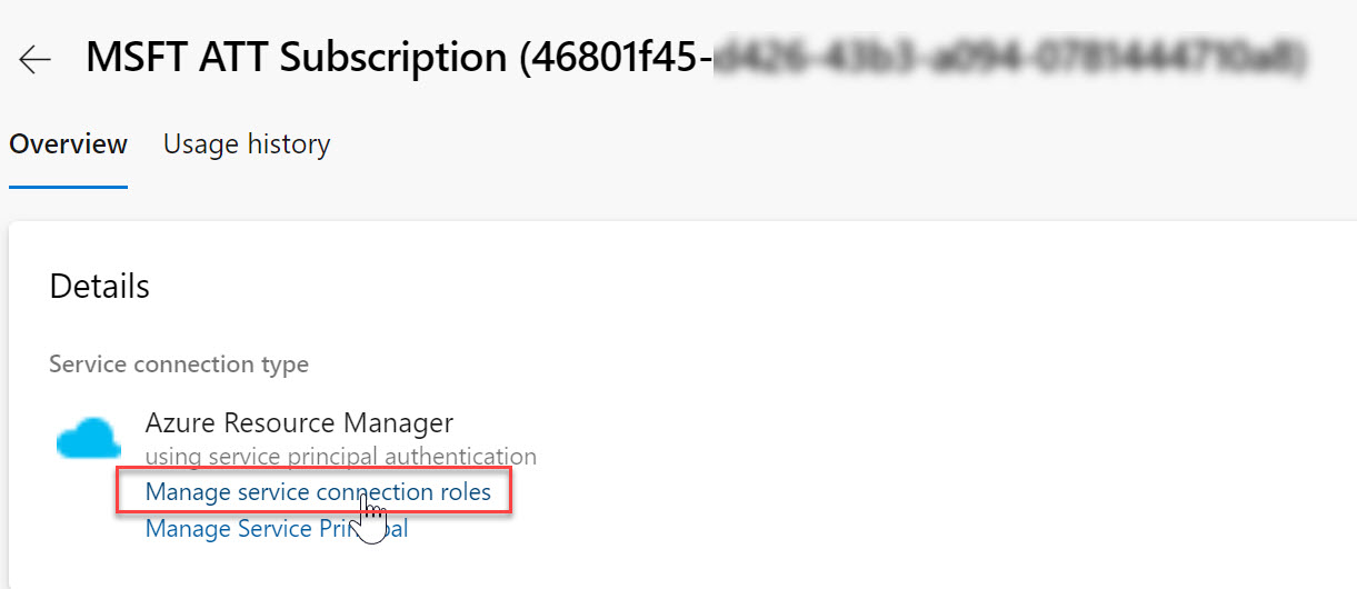 Service Connection Roles