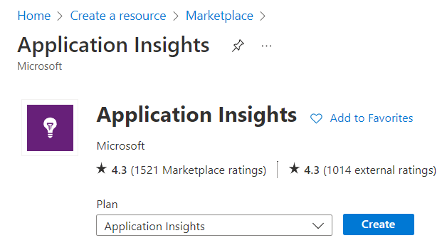 Create App Insights