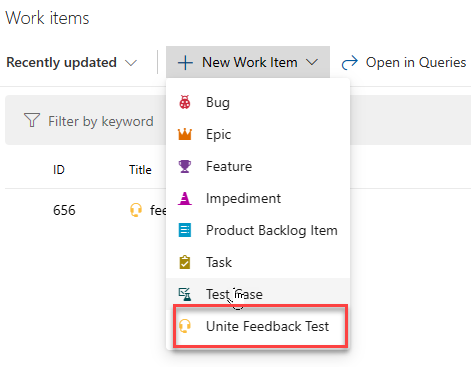 Custom Work Item Type