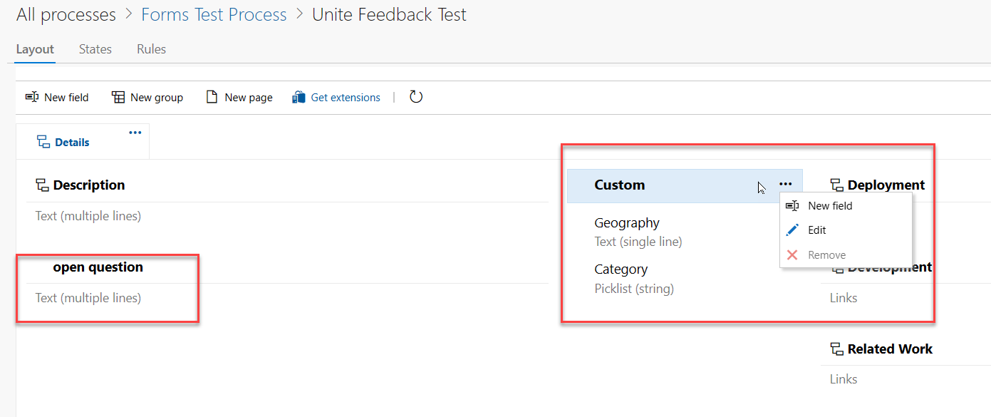 Work Item Type Customization