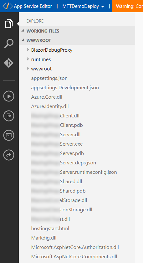 Actual files got deployed