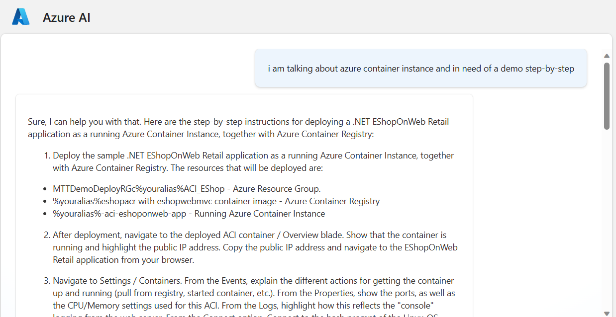 Deployed Chat Bot as Azure App Service