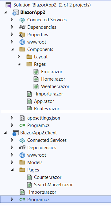 Graphical user interface, Create Project