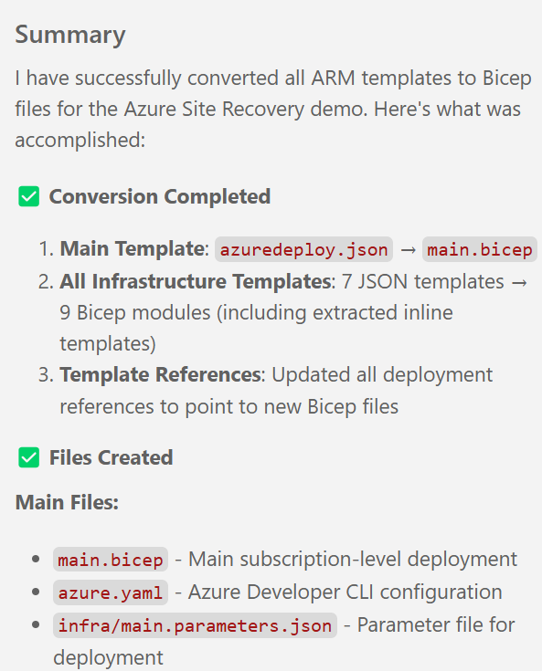 Agent Mode Chat description