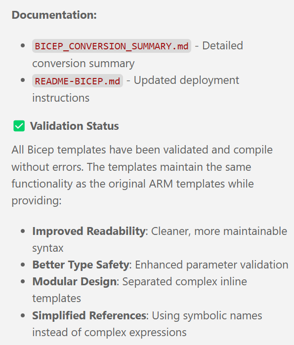 Agent Mode creating task validation